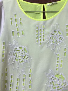 Sheer Embroidered Floral Top