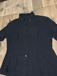 girls plain black shirt