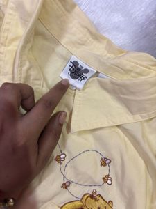 Cute Winnie the Pooh Button-Up Shirt