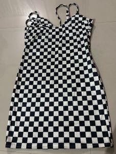 Checkerboard Mini Dress
