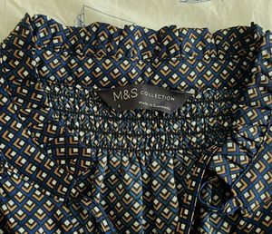 Chic Printed Puff Sleeve Blouse