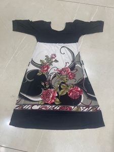 Floral Print Short Sleeve Dress