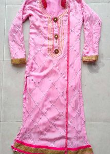 Pure georgette mirror Work wedding suit