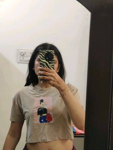 set of 2 crop boxy fit tee