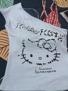 Cute Hello Kitty Graphic Top