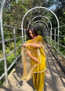 Elegant Yellow Kurta Set with Dupatta