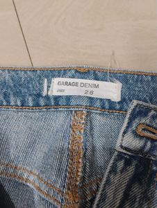 Ripped Knee Wide Leg Jeans