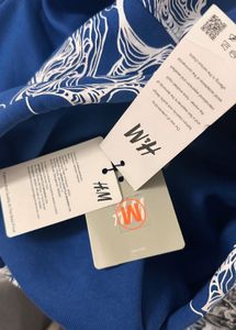 Blue Graphic Print Hoodie