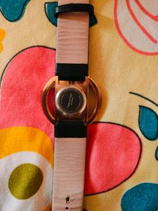 Joker And Witch Black Leather Belt Women's Watch
