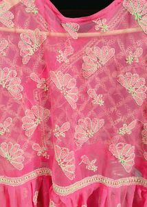 Pink Chikankari Top