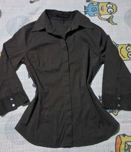 Classic Brown Button-Up Shirt