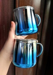 Stainless Steel Mugs with Lids