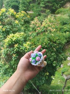 Crochet Bouquet Keychain