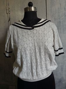 Sailor Collar Knit Top
