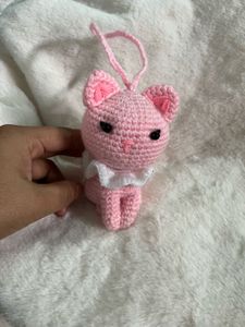 Price Drop Crochet Kitty Bag Charm