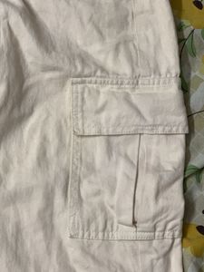 Cream Cargo Pants