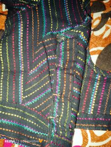 Colorful Striped Ethnic Blouse