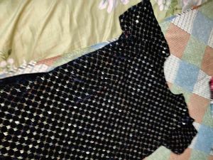 Sparkling Navy Velvet Kurta