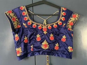 Embroidered Blue Lehenga Skirt