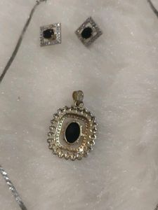 Elegant Pendant and Earring Set