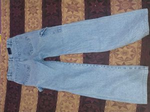 Light Wash Cargo Jeans