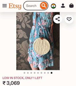 Etsy Round Bag