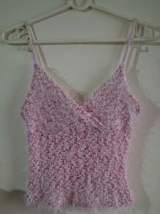 Fuzzy Pink Cami Top