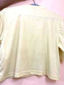 Light Yellow Basic T-Shirt