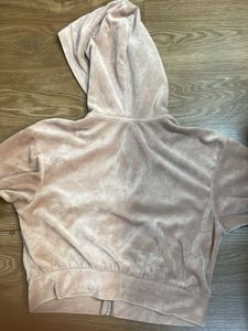 Soft Velour Zip-Up Hoodie