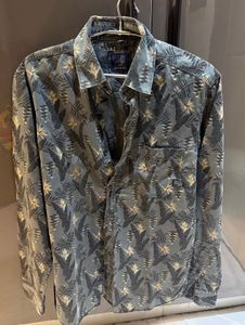 Men's Tropical Print Long Sleeve Shirt