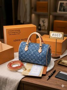 LV PREMIUM QUALITY DENIM SPEEDY HANDBAG WD BOX