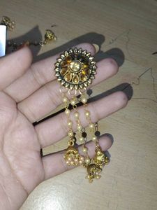 Ethnic Jhumka Earrings golden latkan jhumki