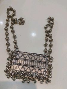 Bohemian Silver Tribal Necklace