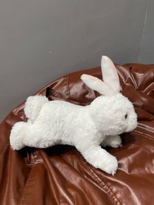 Fluffy White Bunny Plush Toy