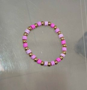 Purple Pink Heart Bracelet