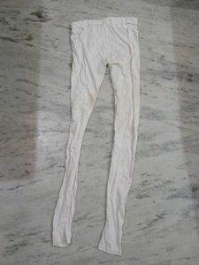 White Cotton Leggings
