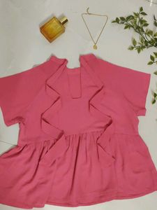 Chic Pink Peplum Top💖😚✨