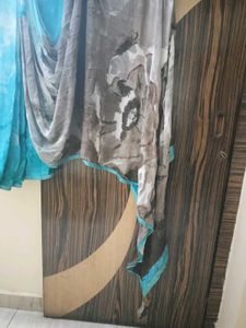 Printed Stiched Saree with Padded Blous
