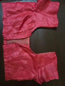 Beautiful Pink Saree with Peacock Embroidery