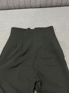 High-Waisted Black Trousers