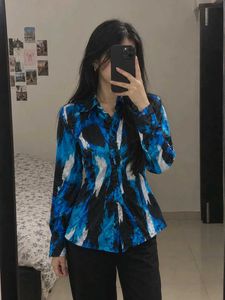 Abstract Print Silk shirt