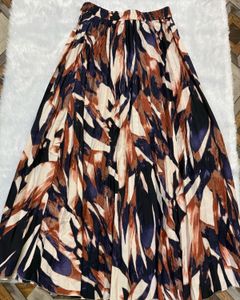 COMBO Bohemian Print Pleated Maxi Skirt