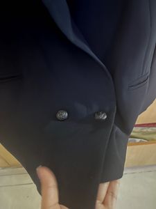 Good Fit Double Breasted Navy Blue Blazer