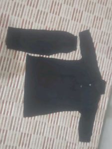 Classic Black Kurta Set for kids