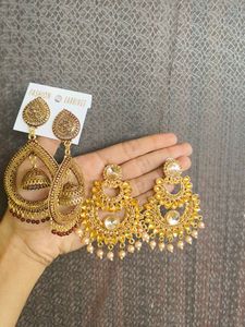 Traditional Jhumka Earrings (pack of 2)