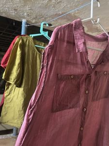Sleeveless Button-Up Shirt