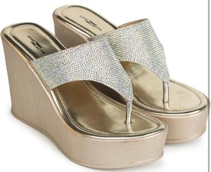 Shezone Sparkly Wedge Sandals