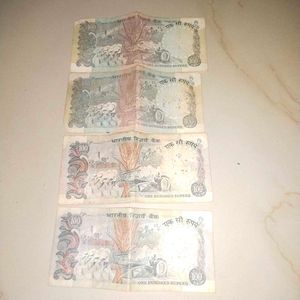 Rare Old Indian 100 Rupees 4 Note +Free Gift