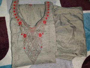 Elegant Embroidered Kurta Set