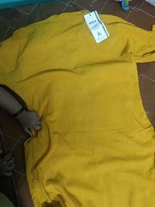 Combo of kurtis.mustard yellow and brown kurti